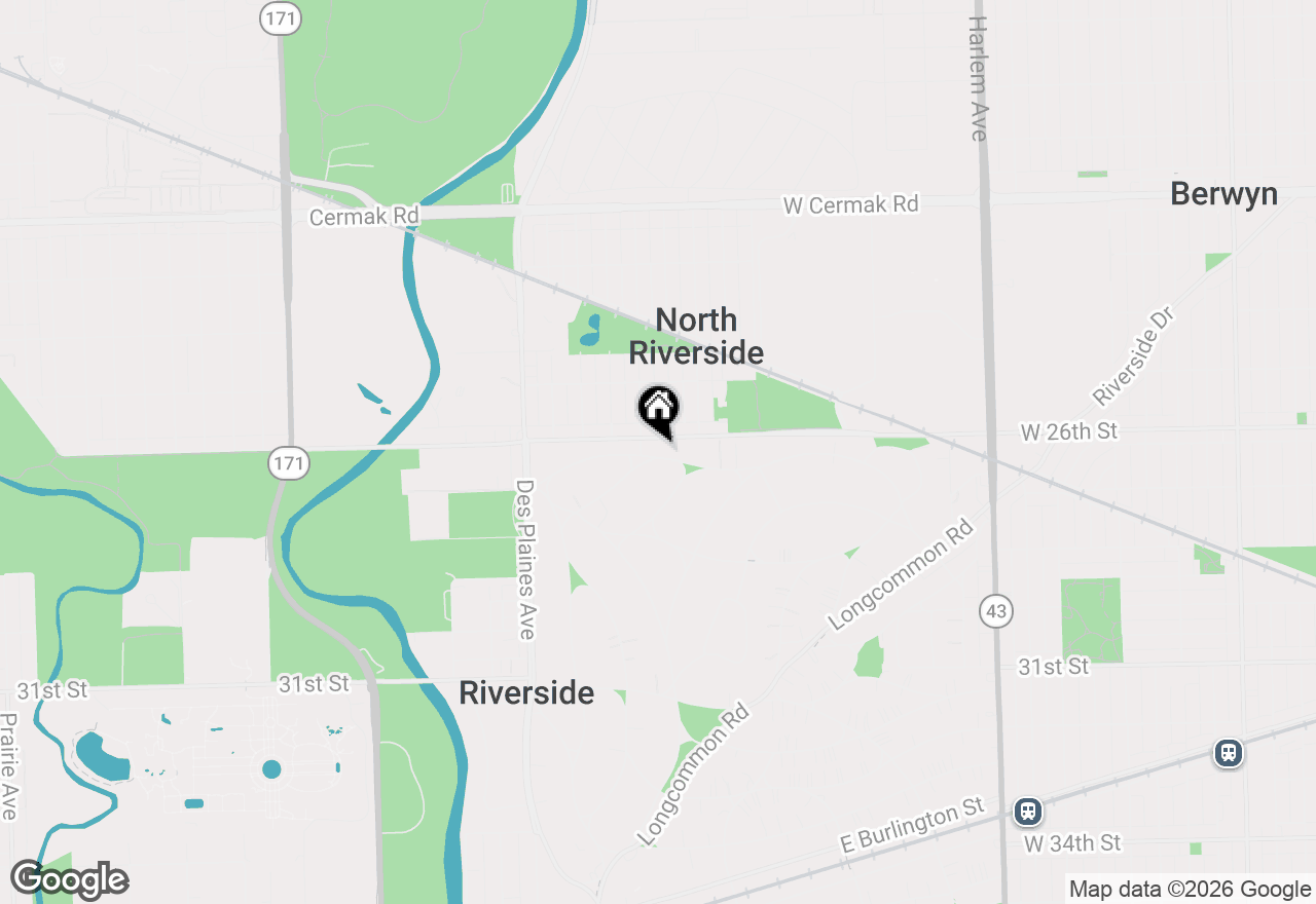 Map of 126 Northgate Road, Riverside, IL 60546