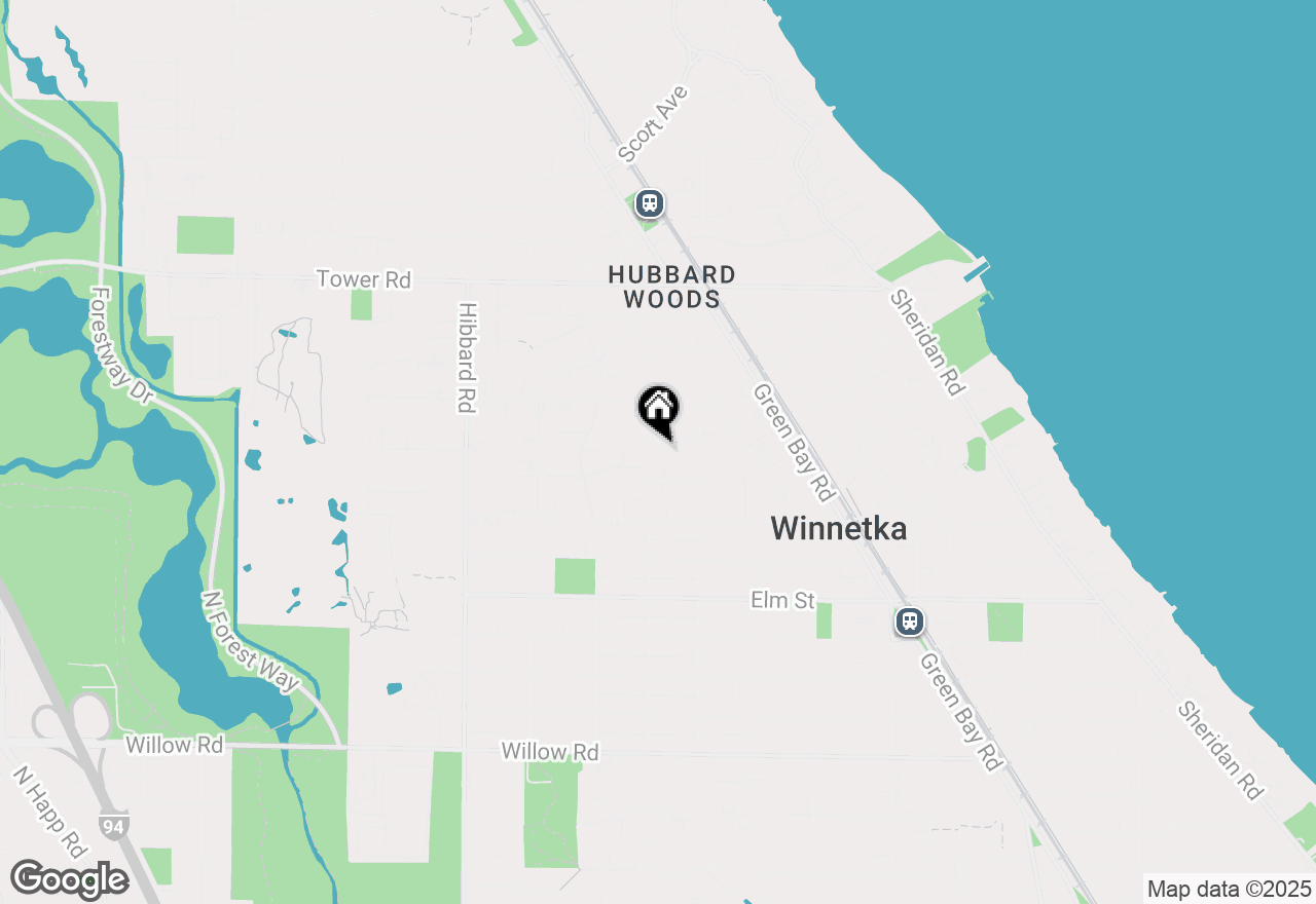 Map of 1046 Dinsmore Road, Winnetka, IL 60093