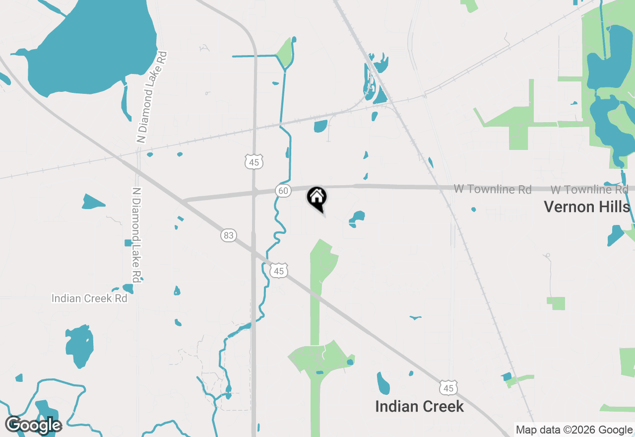 Map of 2227 Glacier Street, Mundelein, IL 60060