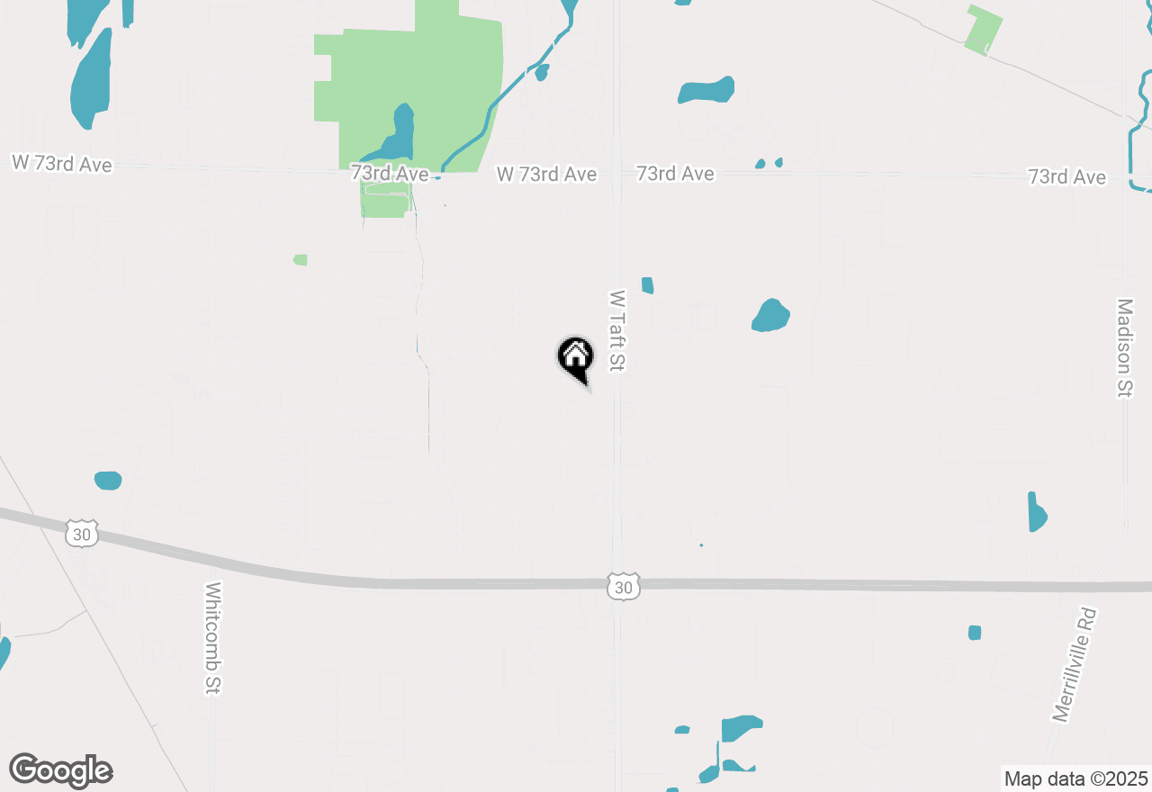 Map of 7705 Independence Street, Merrillville, IN 46410