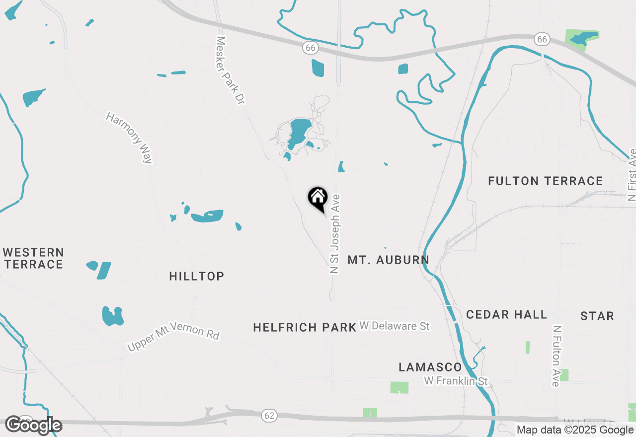 Map of 1412 Russell Avenue, Evansville, IN 47720