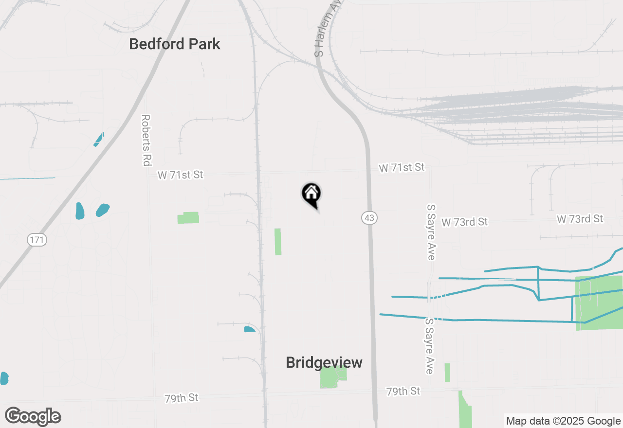 Map of 7228 S Oketo Avenue, Bridgeview, IL 60455