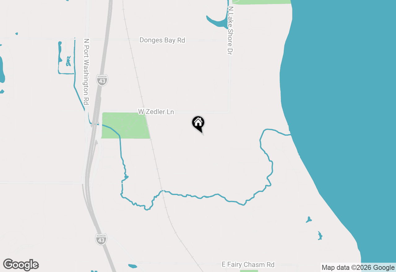 Map of 9840 N Otto Rd, Mequon, WI 53092