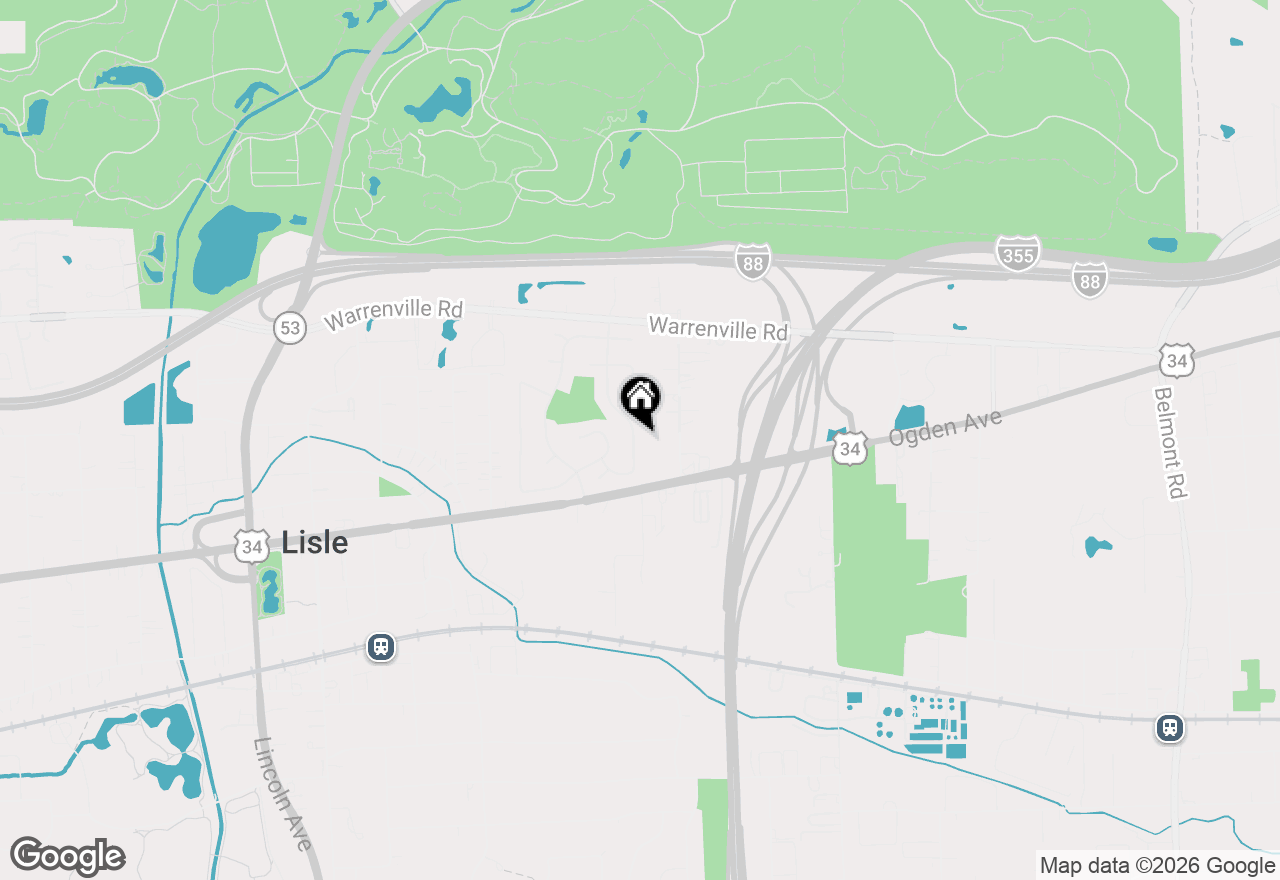 Map of 4527 Hatch Lane, Lisle, IL 60532