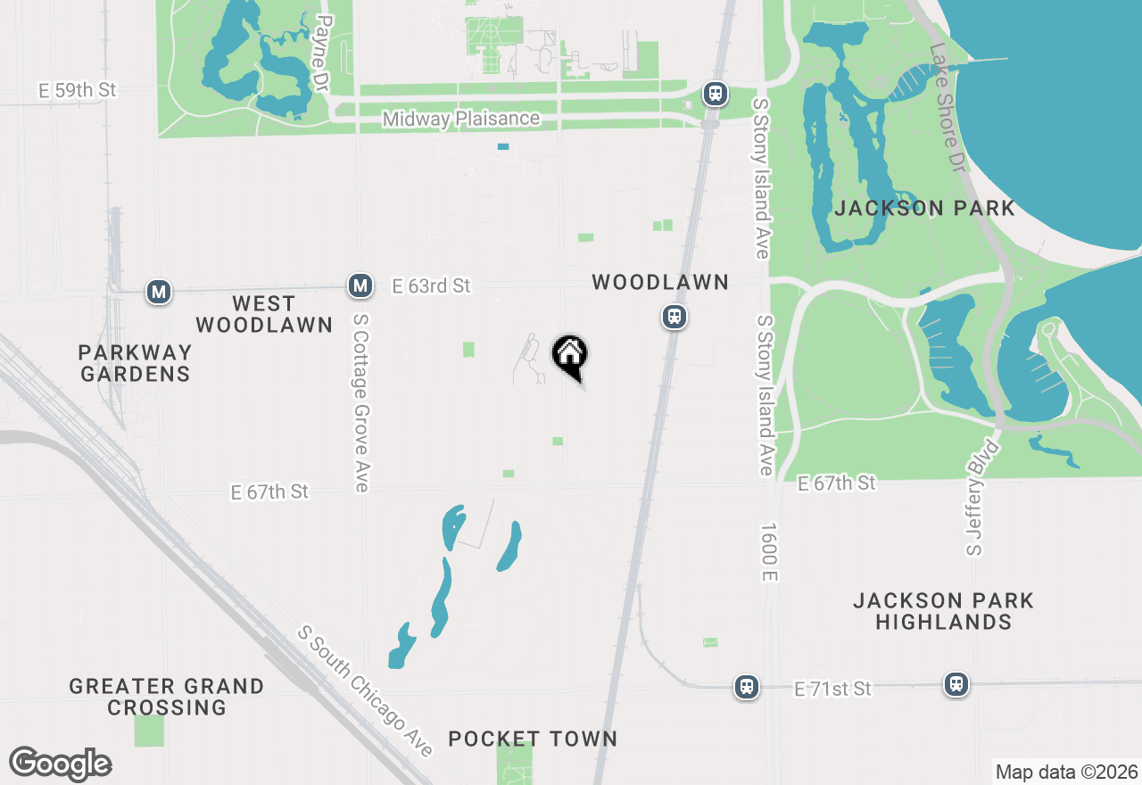 Map of 6505 S Woodlawn Avenue, Chicago, IL 60637