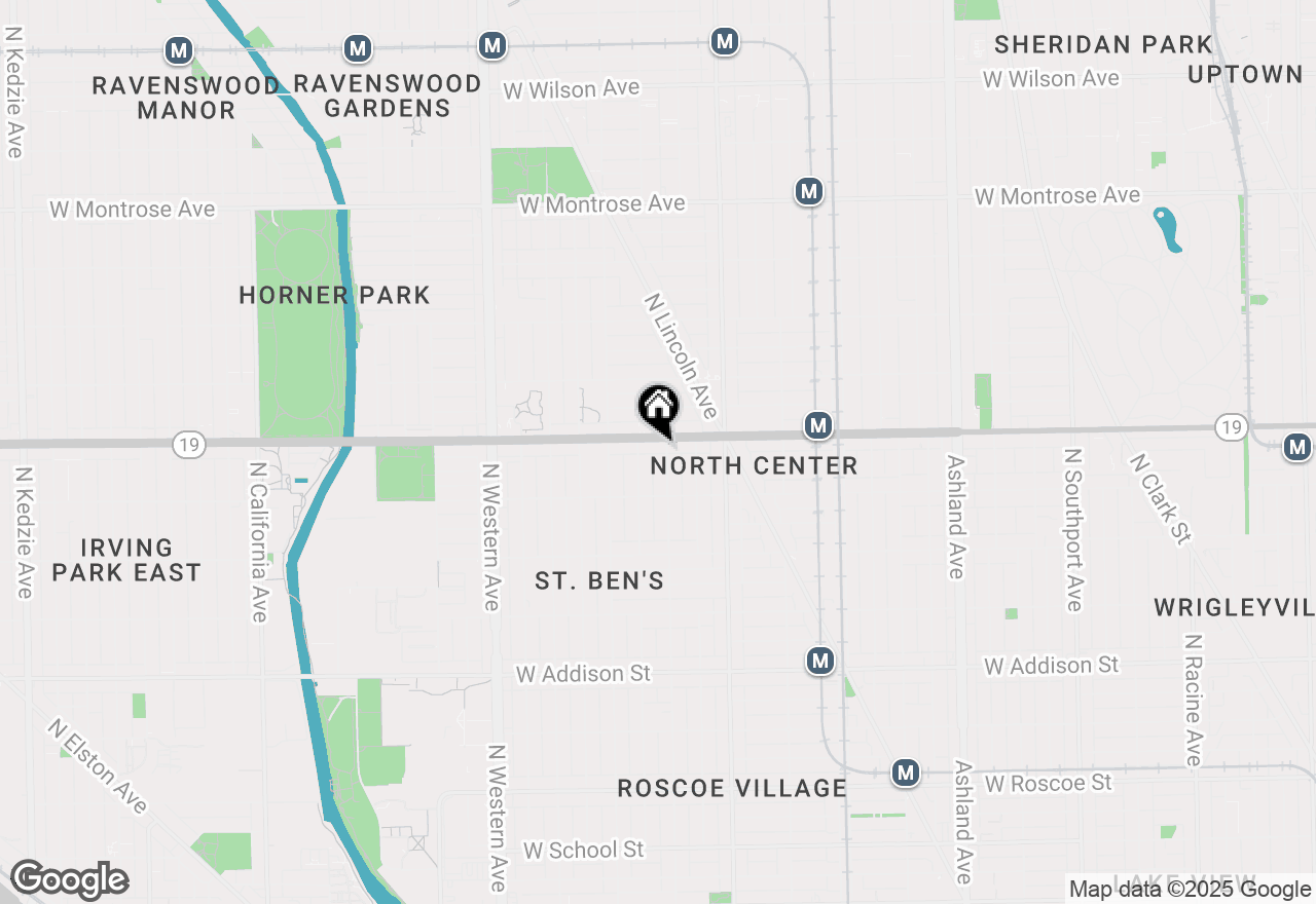 Map of 3950 N Hoyne Avenue #1S, Chicago, IL 60618