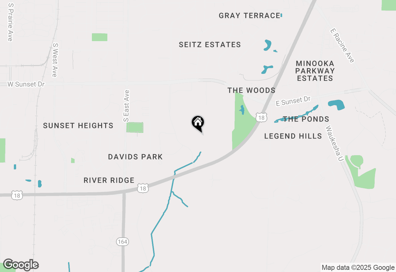 Map of 645 Standing Stone Dr, Waukesha, WI 53189