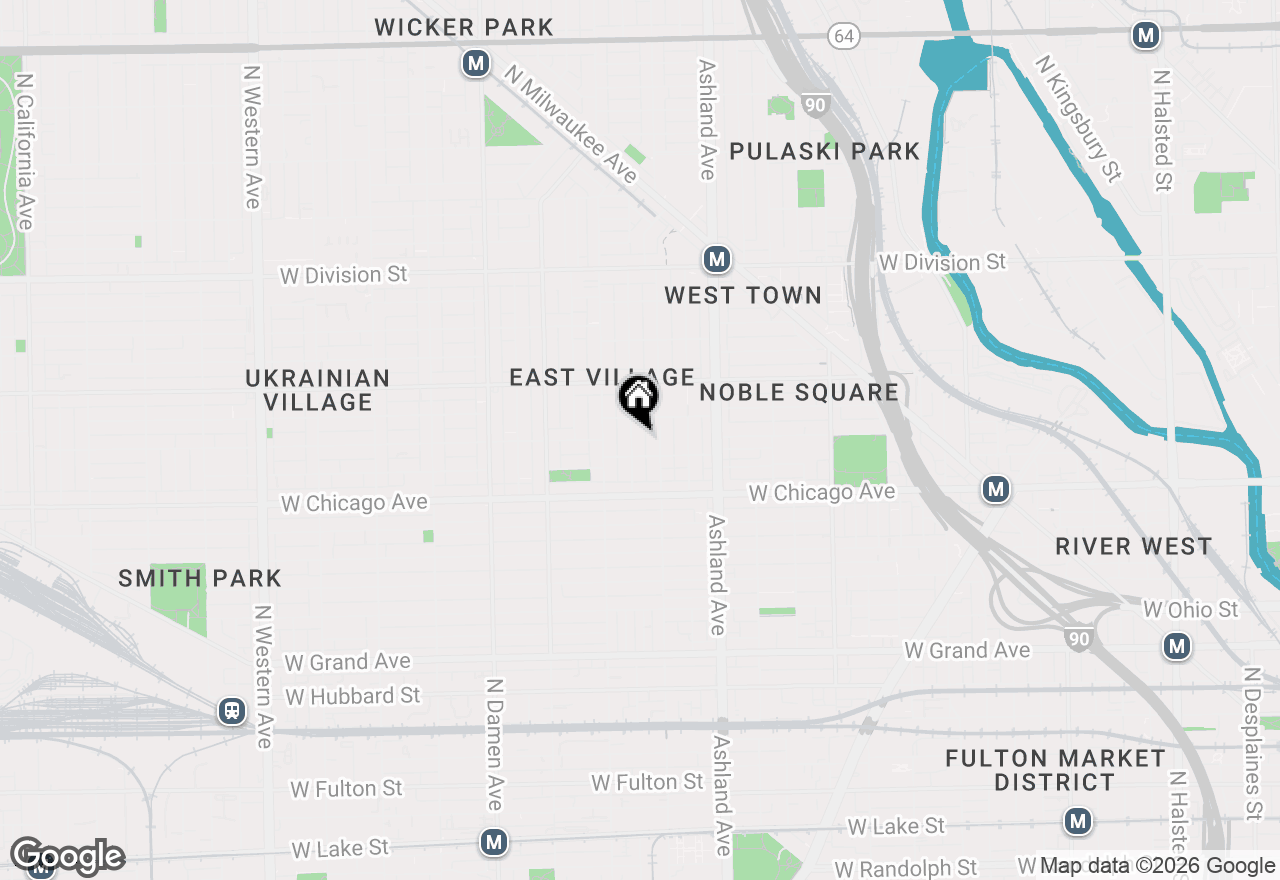 Map of 863 N Hermitage Avenue #2, Chicago, IL 60622