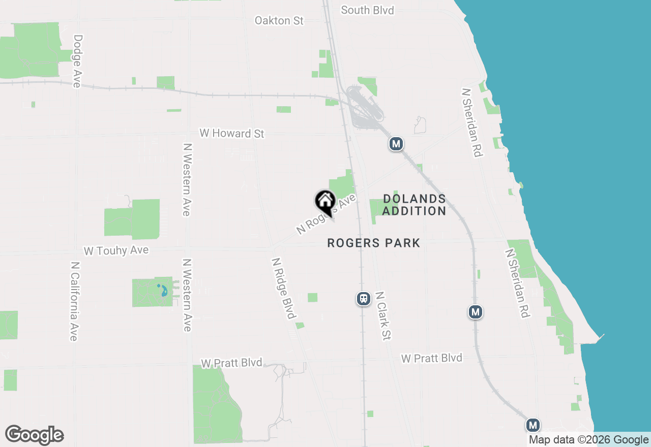 Map of 1910 W Chase Avenue #204, Chicago, IL 60626