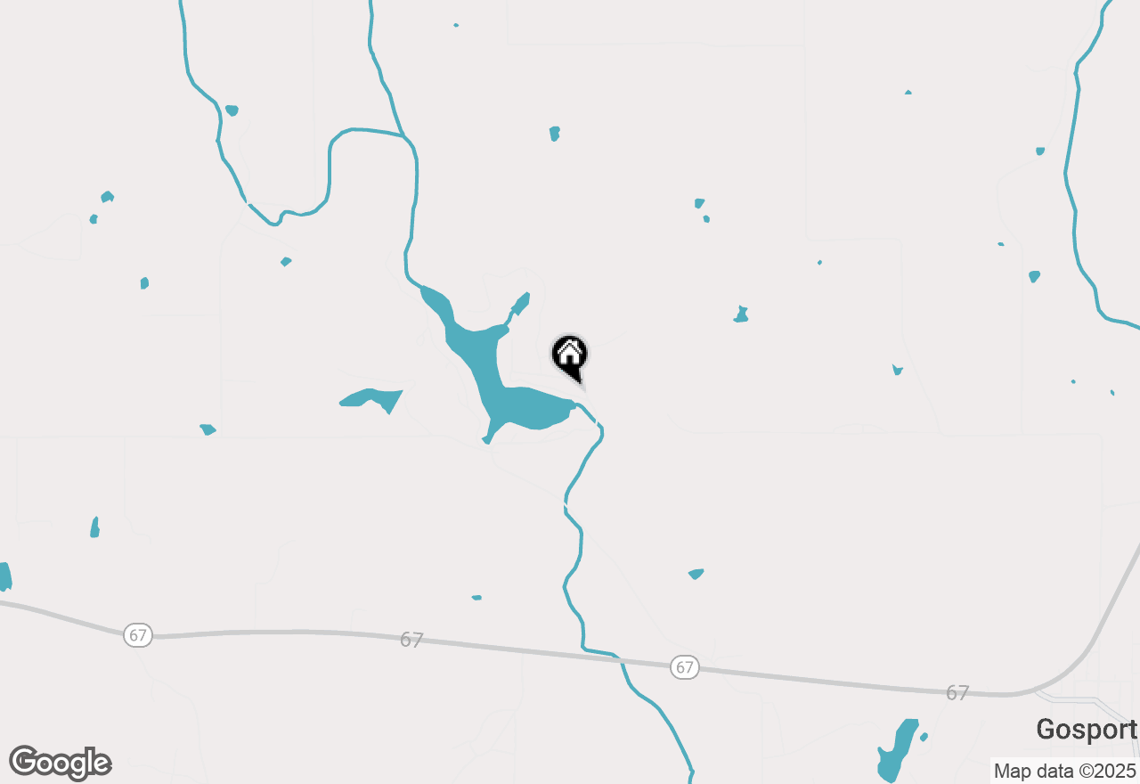 Map of 5078 Evergreen Lane, Gosport, IN 47433