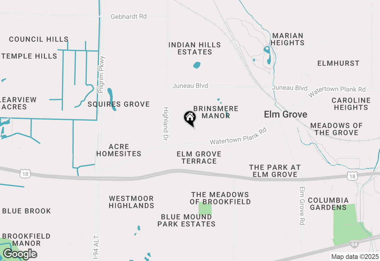 Map of 885 Madera Cir, Elm Grove, WI 53122