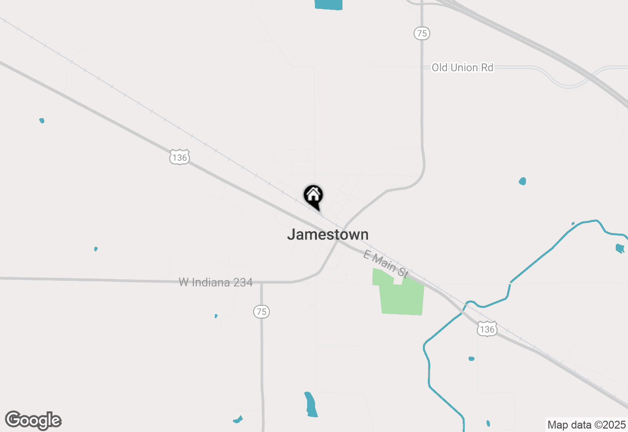 Map of 34 N Darlington Street, Jamestown, IN 46147