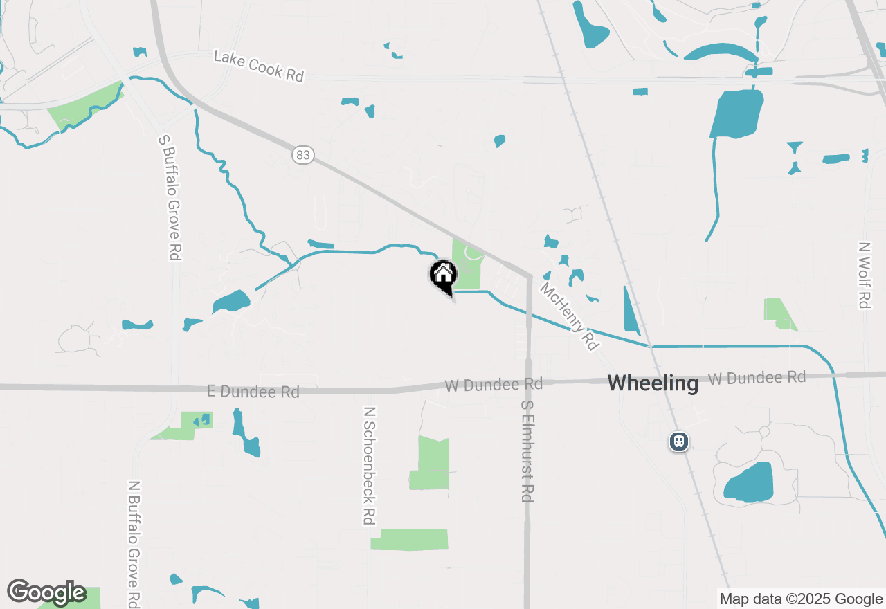 Map of 1005 Valley Stream Drive, Wheeling, IL 60090