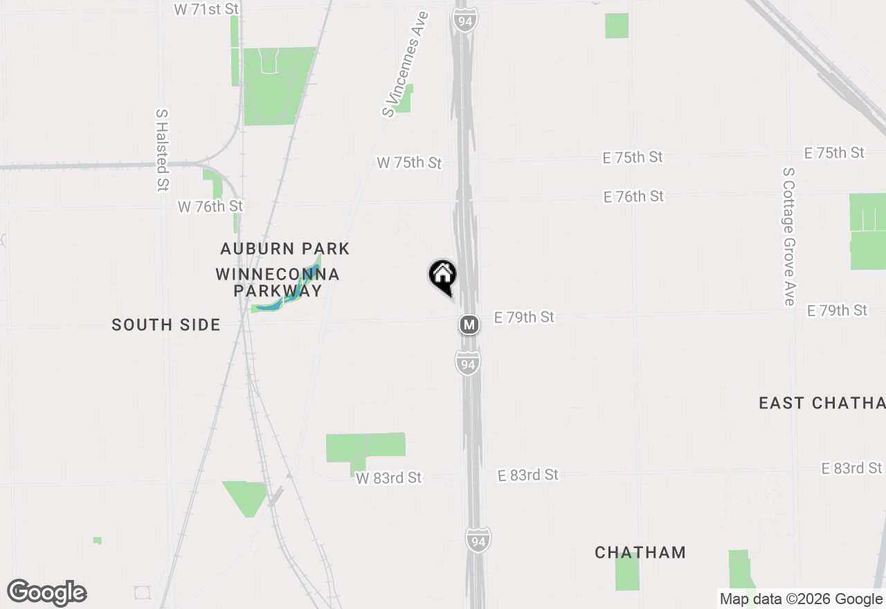 Map of 57 W 78th Place, Chicago, IL 60620