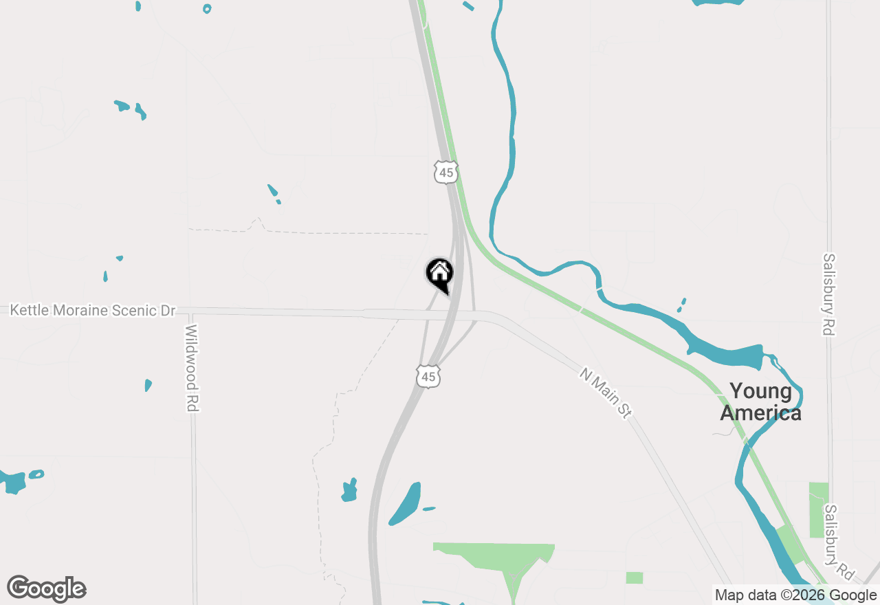 Map of 3439 County Highway D #6, West Bend, WI 53090