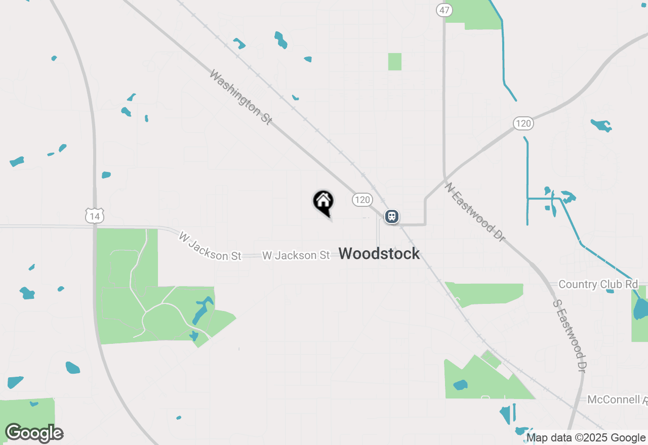 Map of 389 Lincoln Avenue, Woodstock, IL 60098