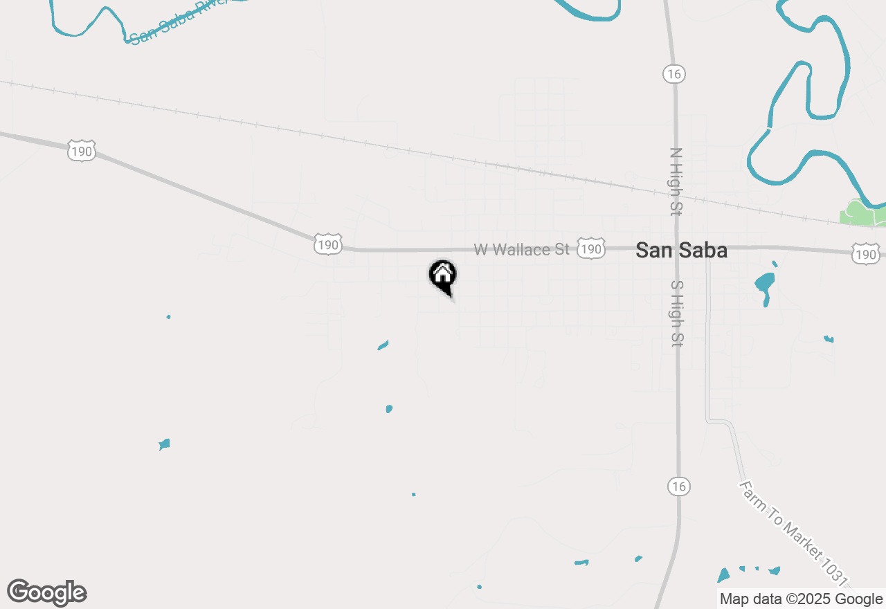 Map of 1405 W Storey St, San Saba, TX 76877