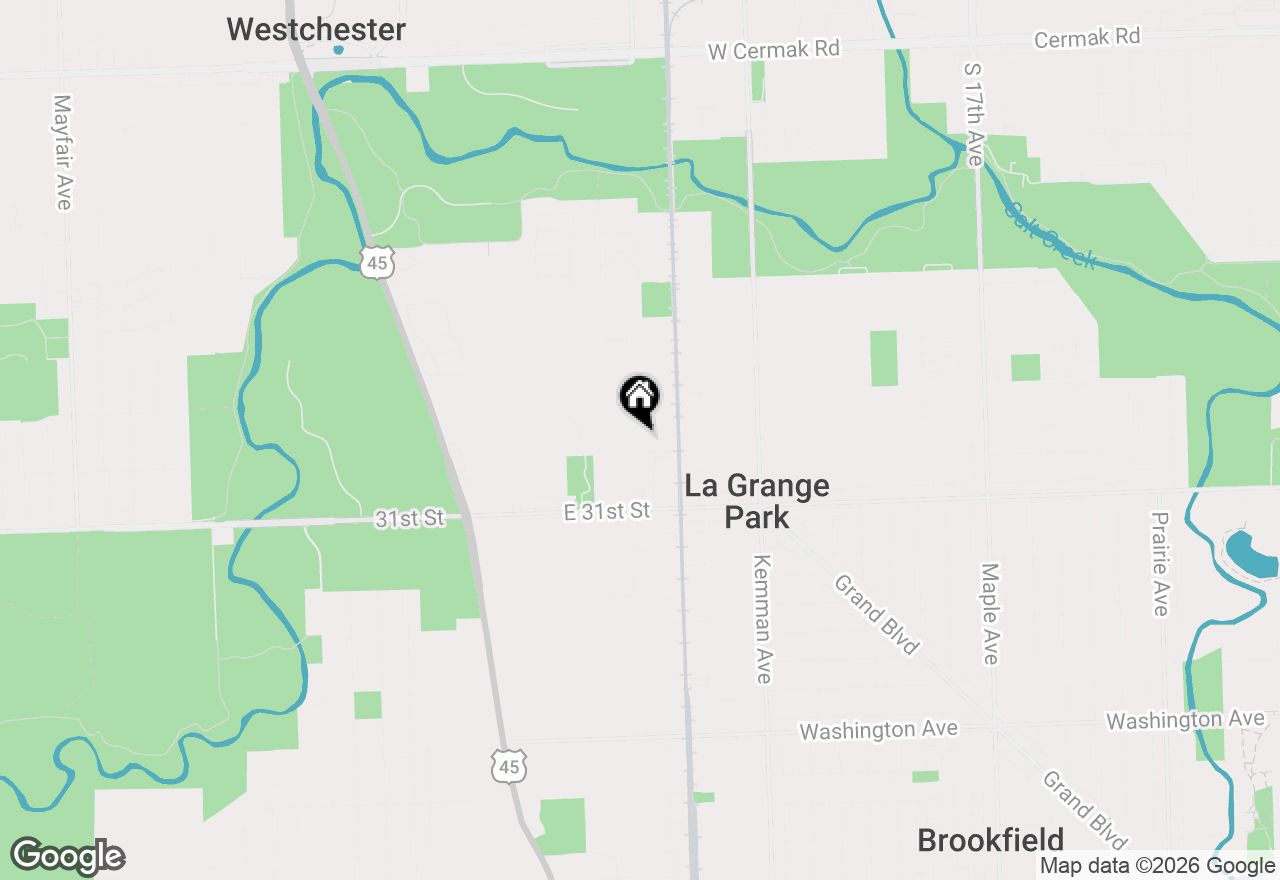 Map of 1211 Homestead Road #C, La Grange Park, IL 60526