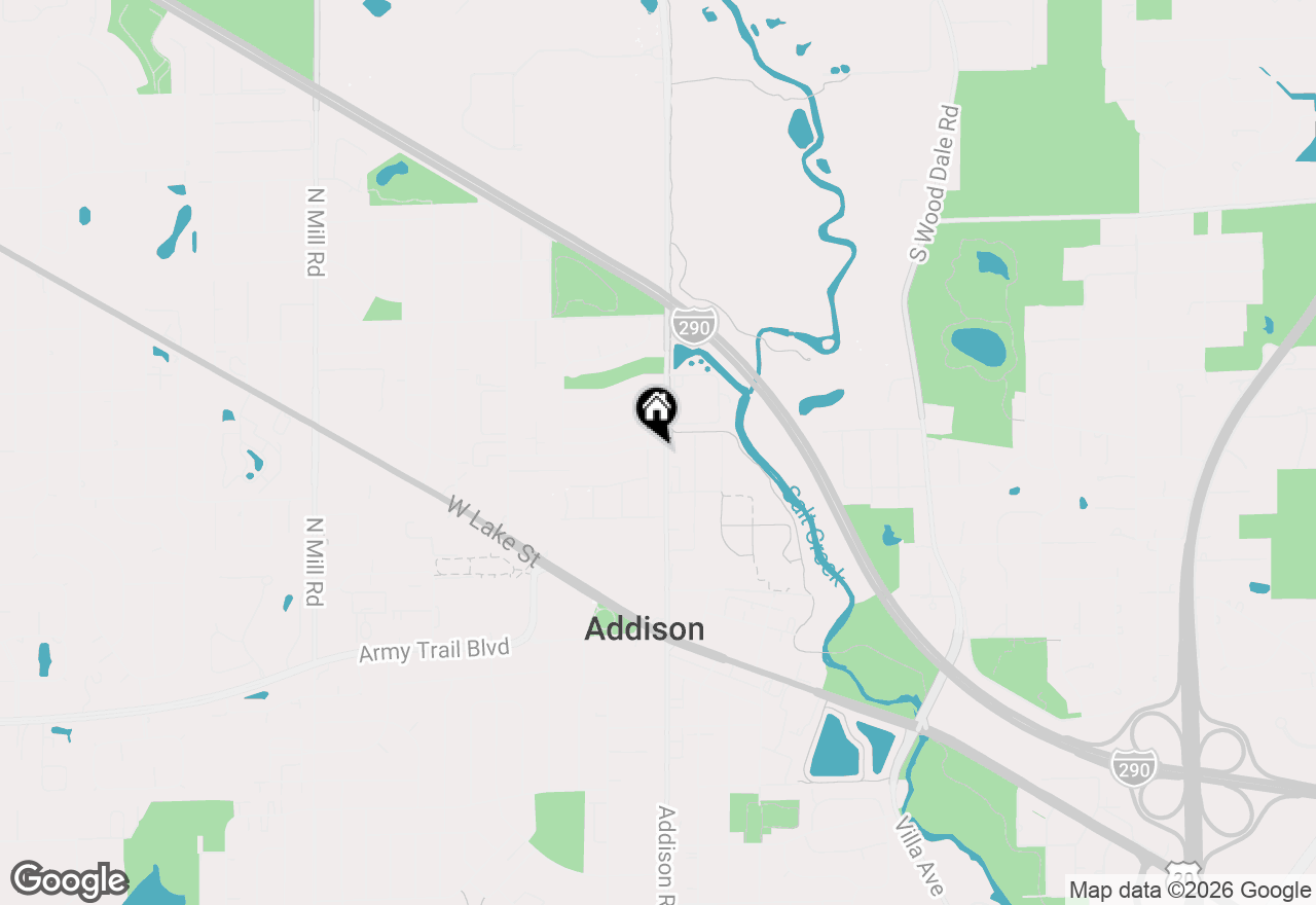 Map of 569 Valerie Lane, Addison, IL 60101