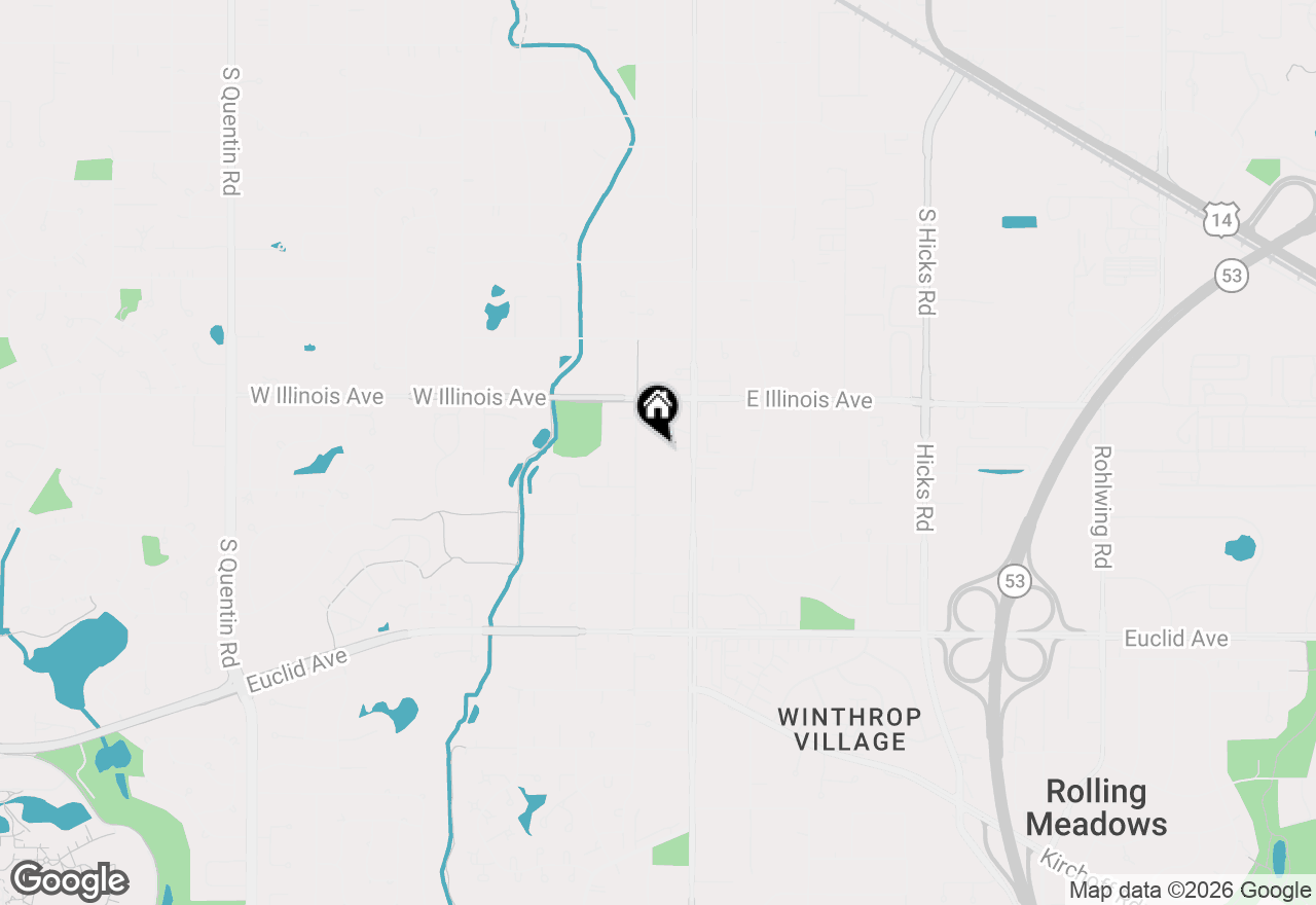 Map of 36 W Fern Court #117B, Palatine, IL 60067