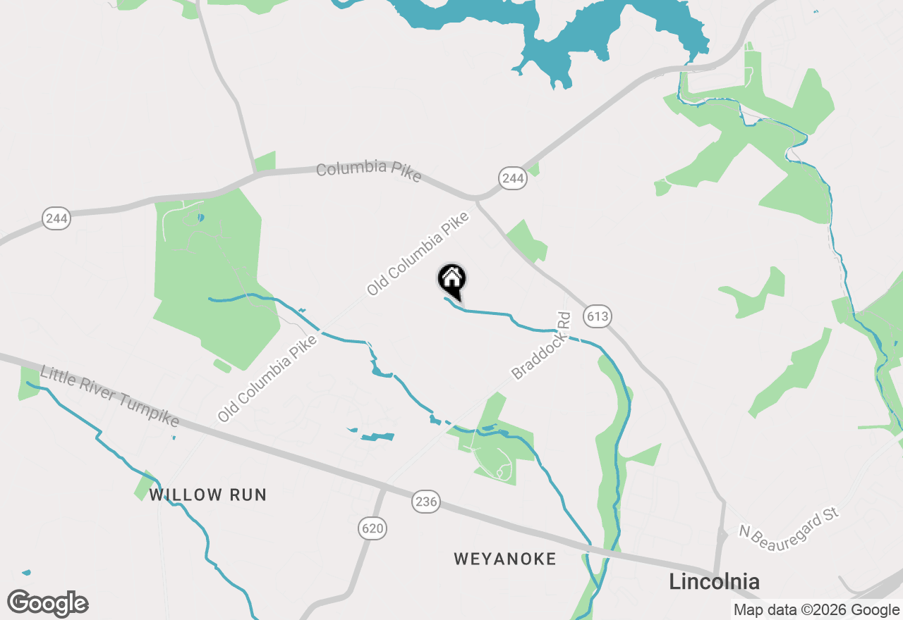 Map of 6454 Woodridge Road, Alexandria, VA 22312