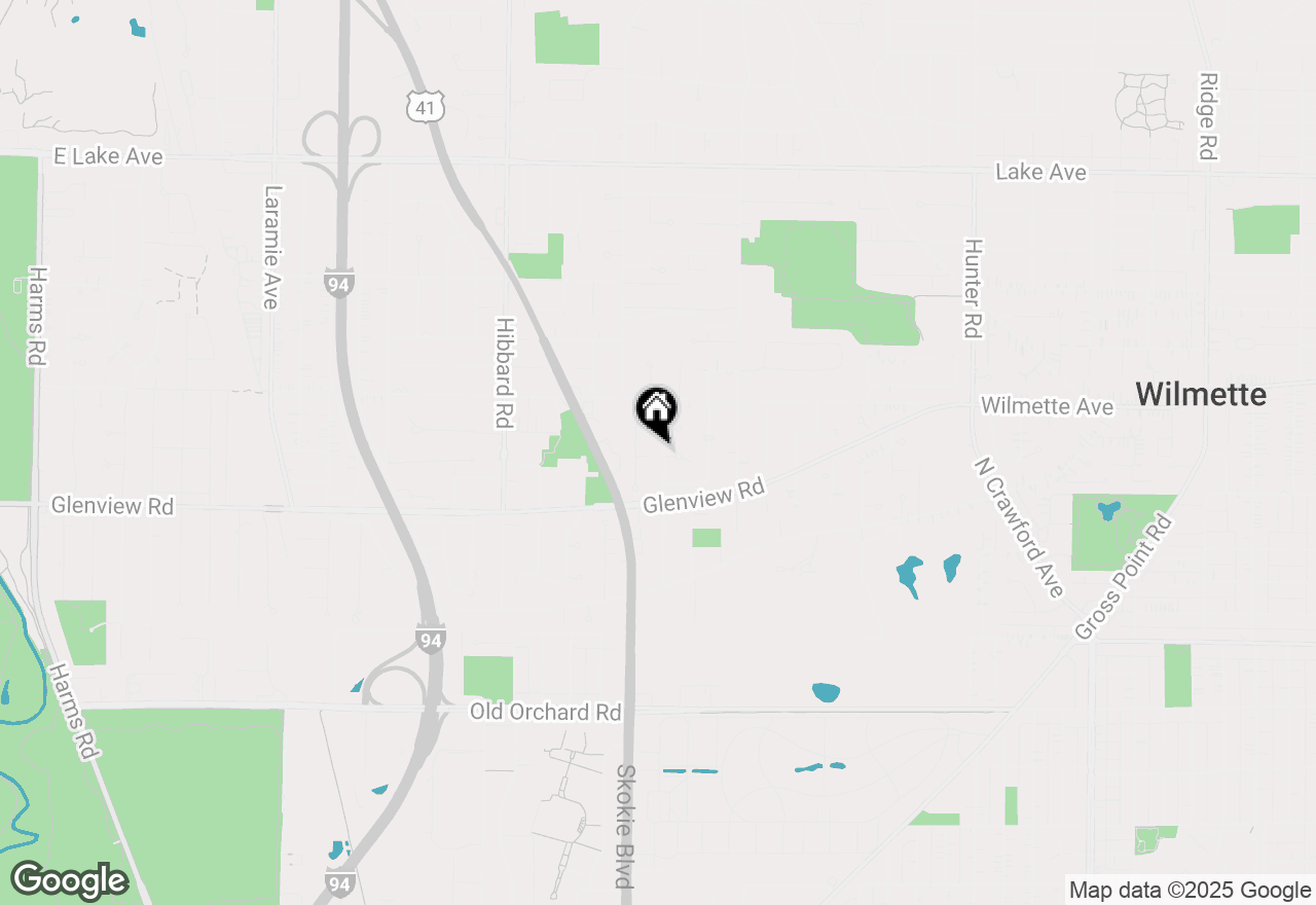 Map of 407 Sunset Drive, Wilmette, IL 60091
