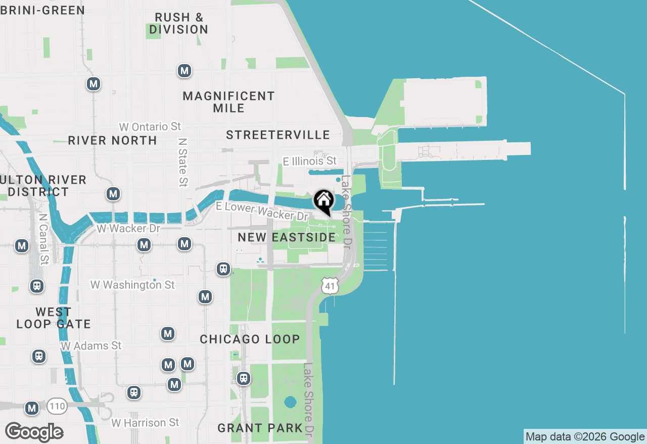 Map of 420 E Waterside Drive #2414, Chicago, IL 60601