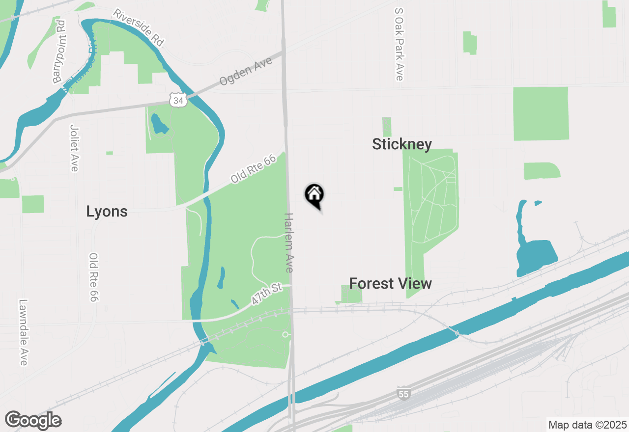 Map of 4324 S Wisconsin Avenue, Stickney, IL 60402