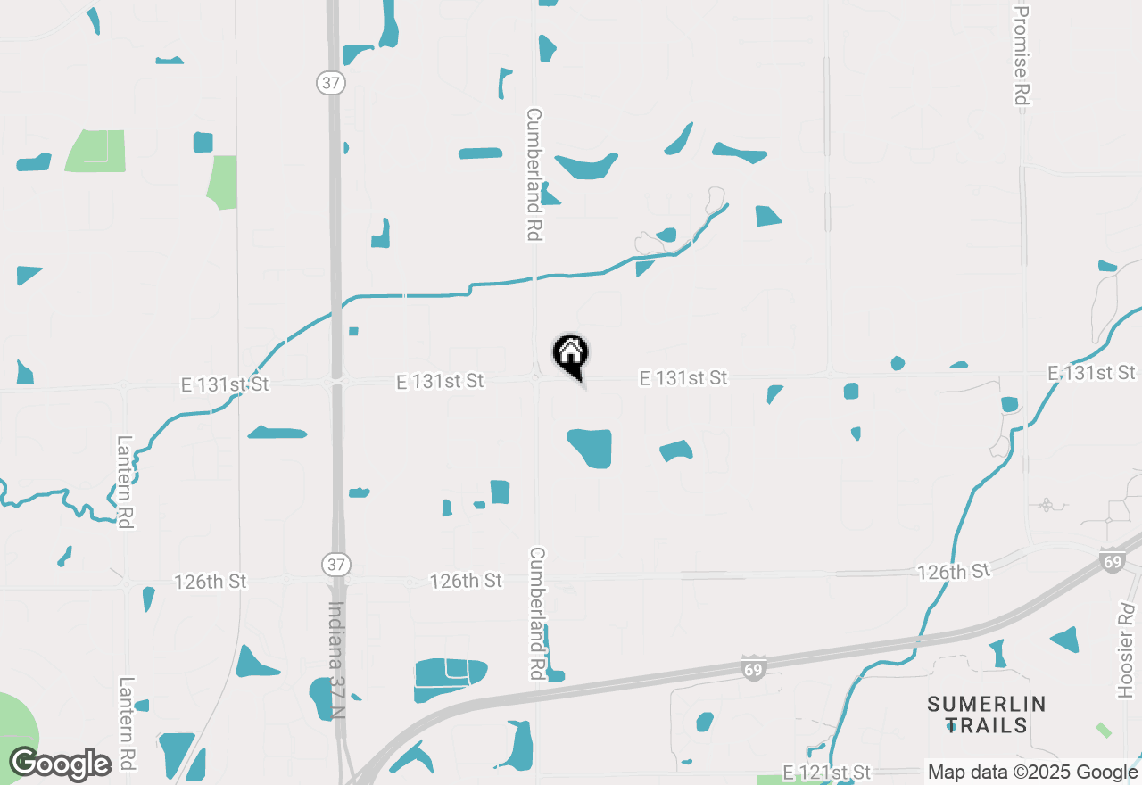 Map of 13088 Britton Ridge, Fishers, IN 46038