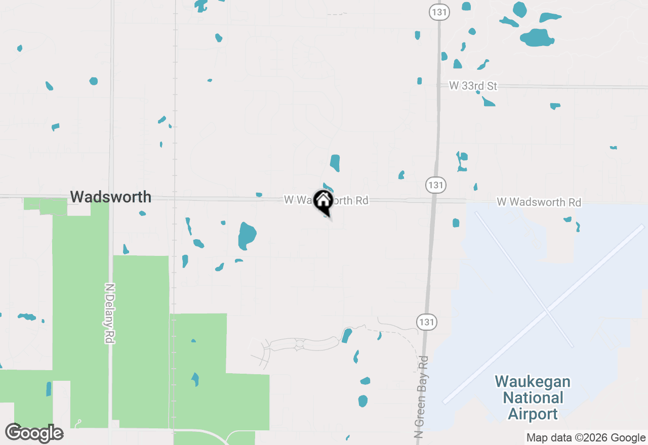 Map of 13076 W Pickford Street, Wadsworth, IL 60083