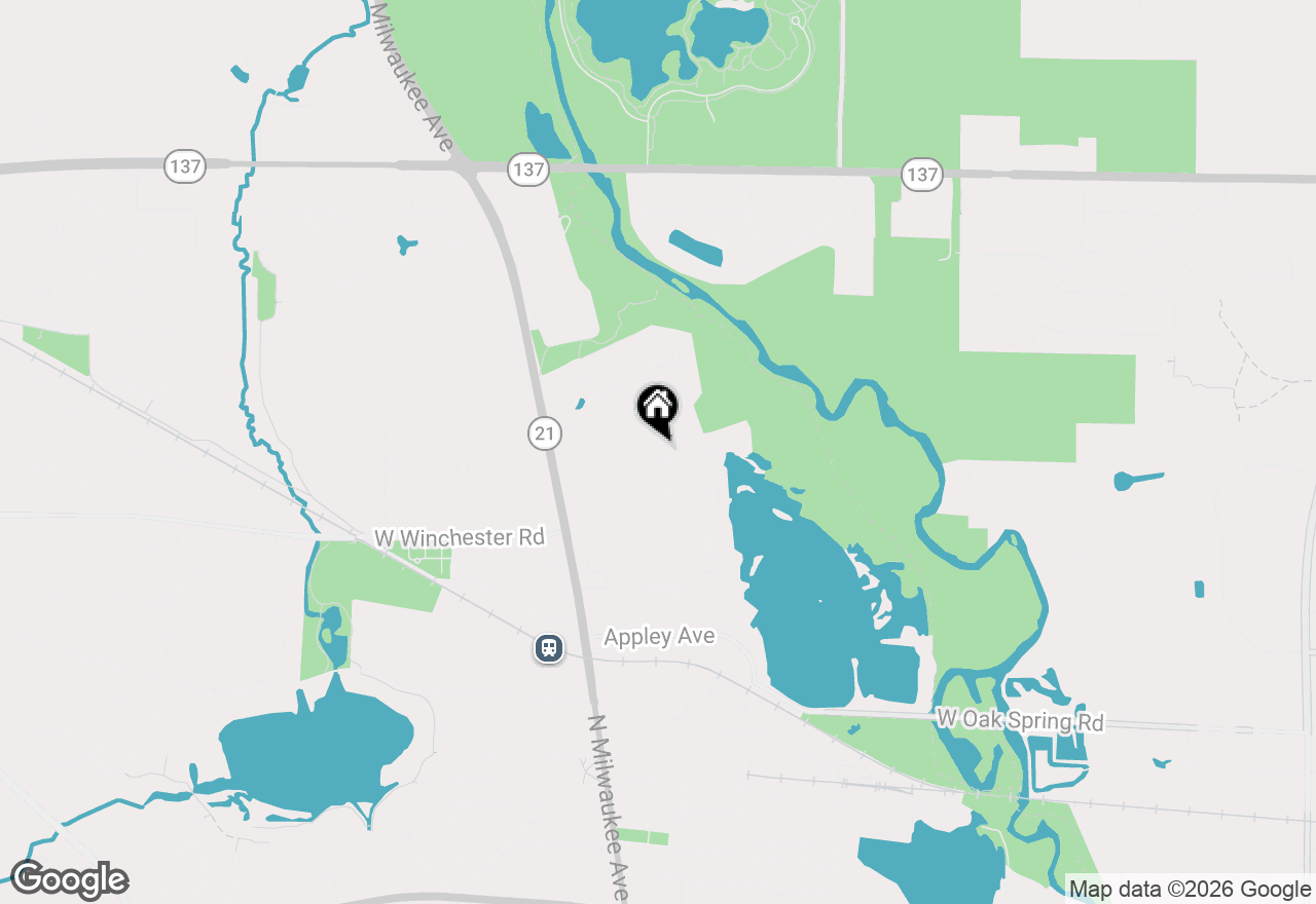 Map of (Address confidential), Libertyville, Illinois 60048