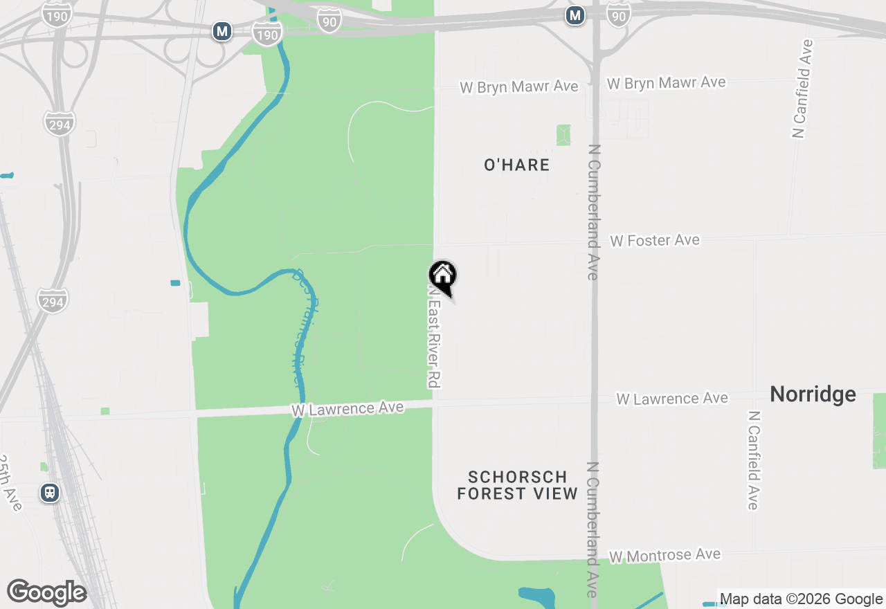 Map of 5029 N East River Road #2A, Norridge, IL 60706
