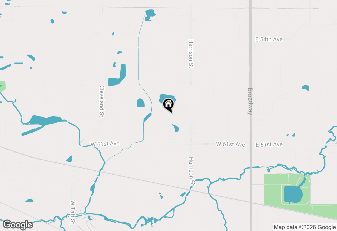 Map of 1116 W 59th Place, Merrillville, IN 46410