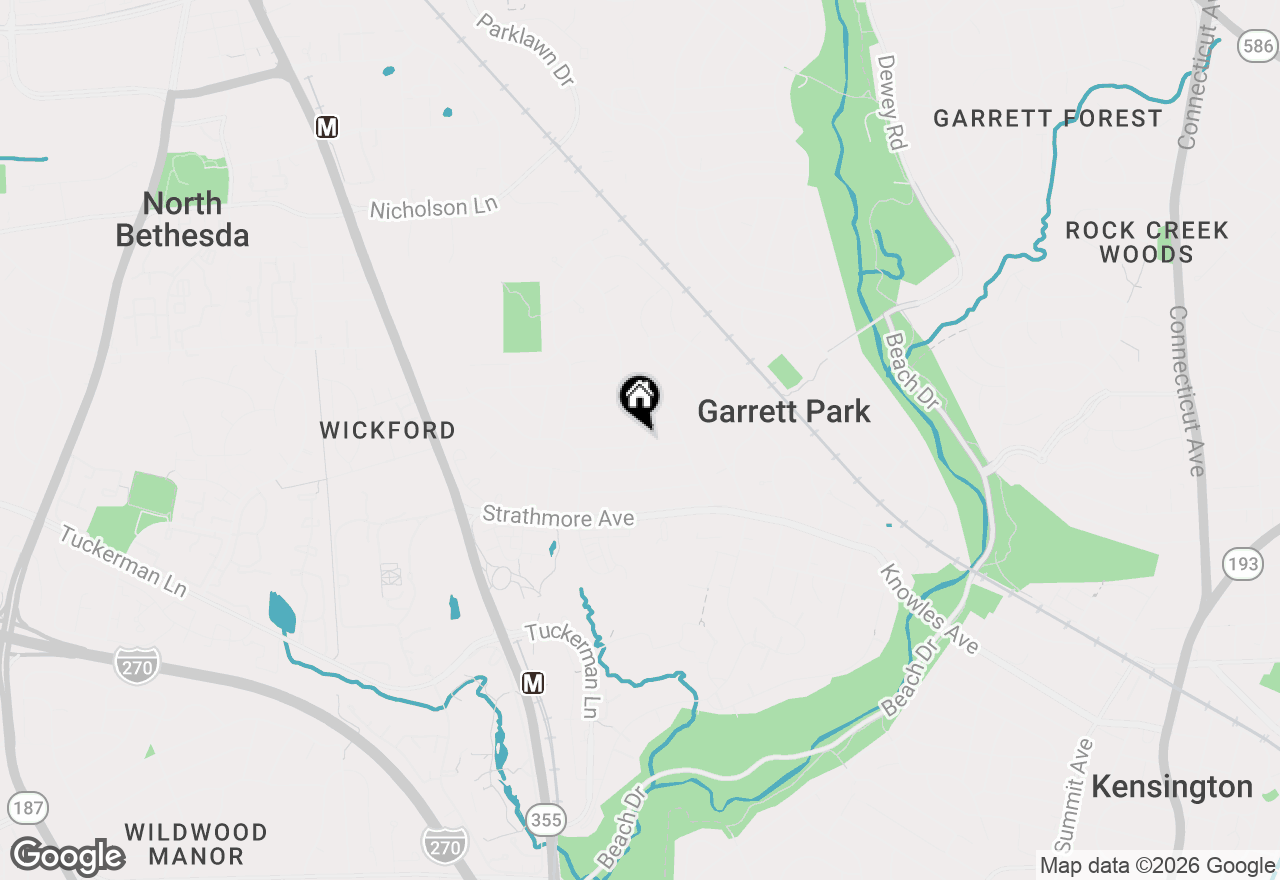 Map of 5001 Cushing Drive, Kensington, MD 20895