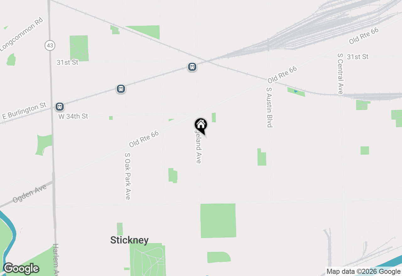 Map of 3519 Ridgeland Avenue, Berwyn, IL 60402