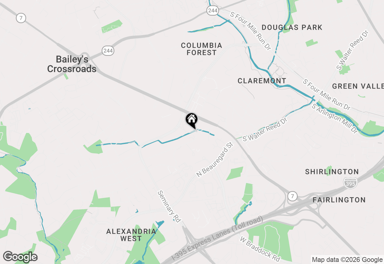 Map of 3705 S George Mason Drive #1708S, Falls Church, VA 22041