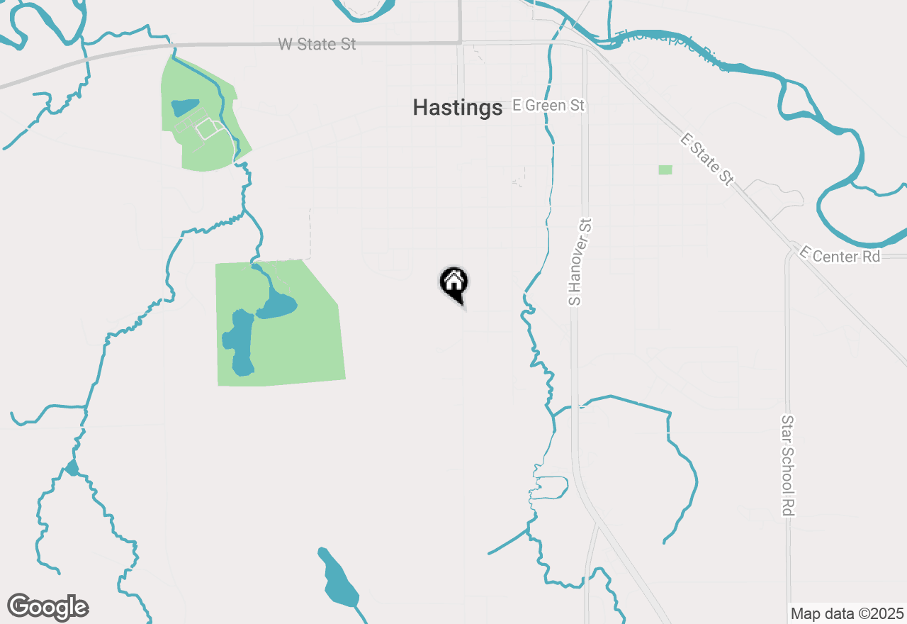 Map of 1402 S Broadway Street, Hastings, MI 49058