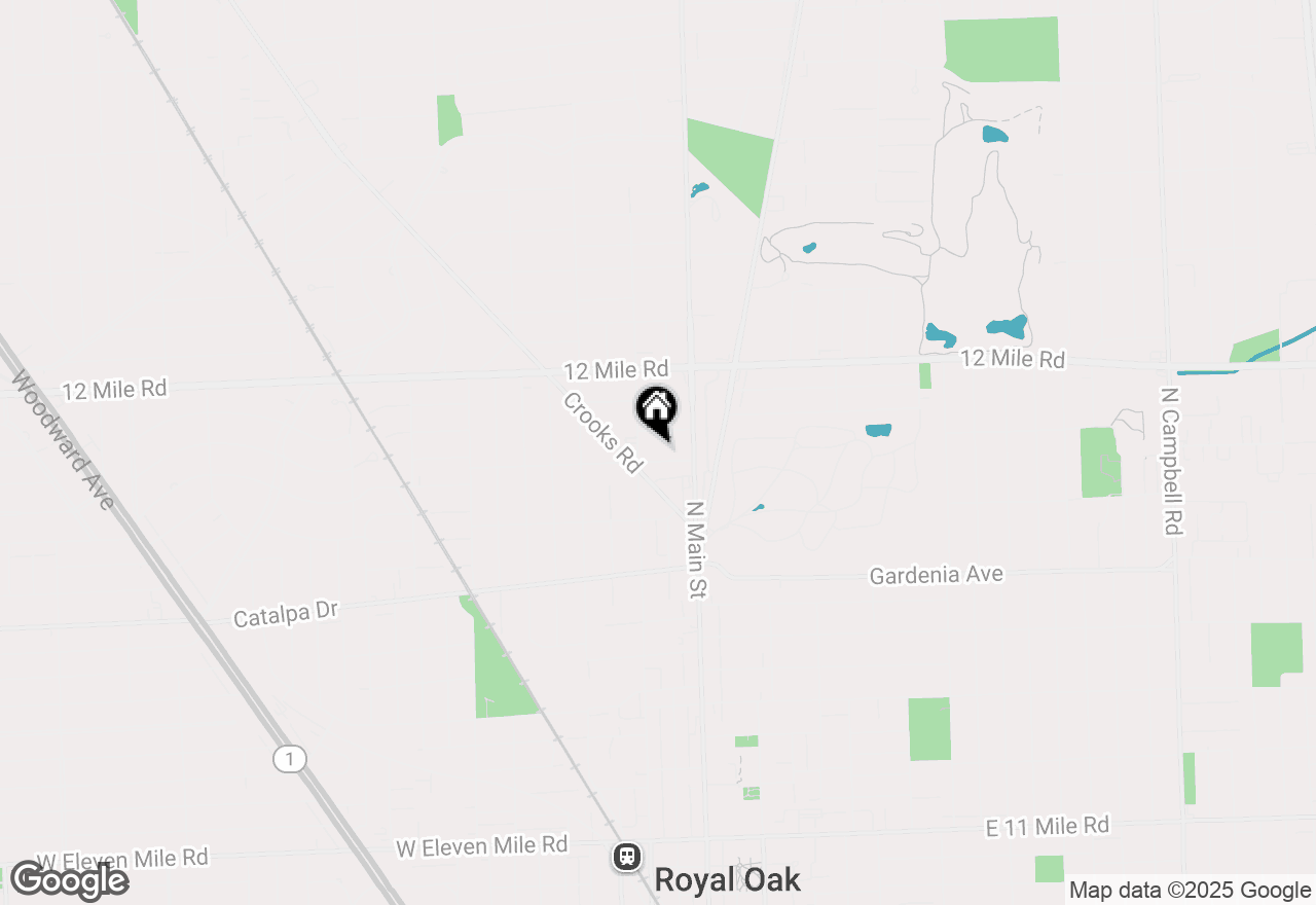 Map of 214 Woodsboro Drive, Royal Oak, MI 48067