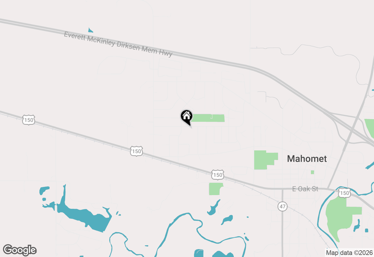 Map of 1001 W Dianne Lane, Mahomet, IL 61853