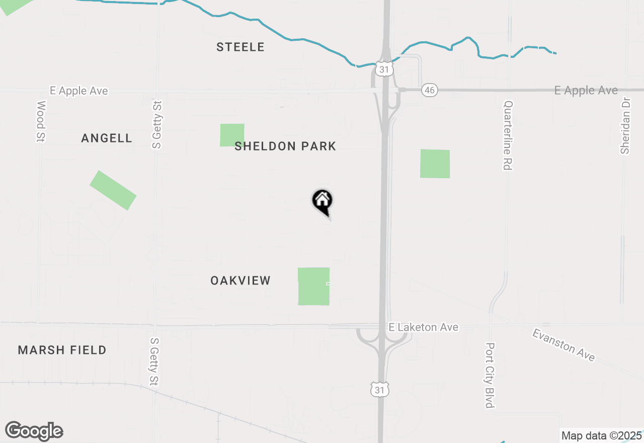 Map of 1367 Flower Avenue, Muskegon, MI 49442