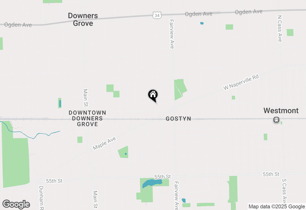 Map of 515 Austin Street, Downers Grove, IL 60515