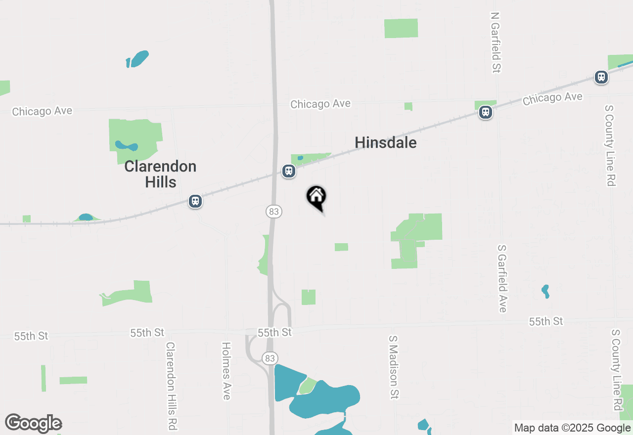 Map of 600 S Bruner Street, Hinsdale, IL 60521