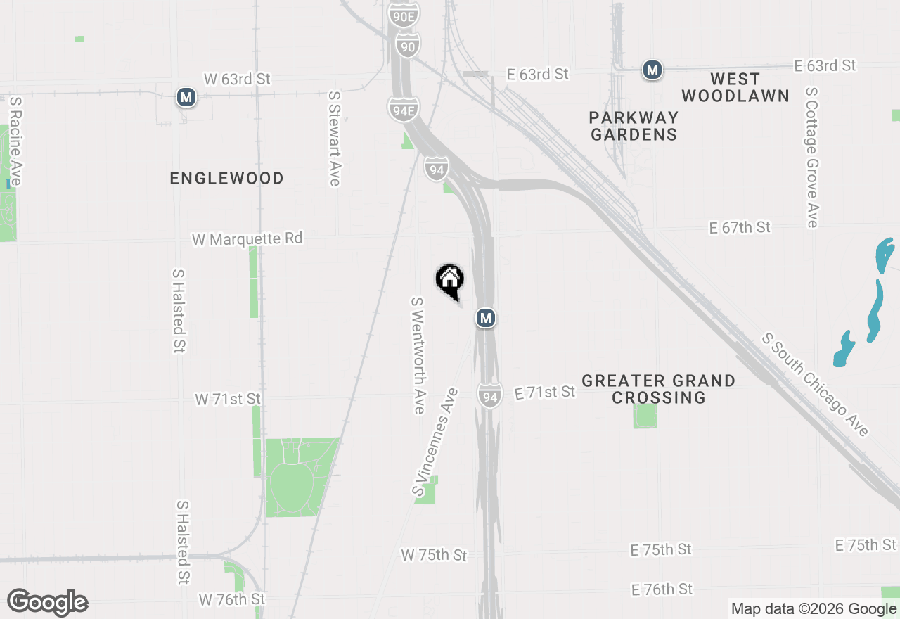 Map of 6853 S Perry Avenue, Chicago, IL 60621