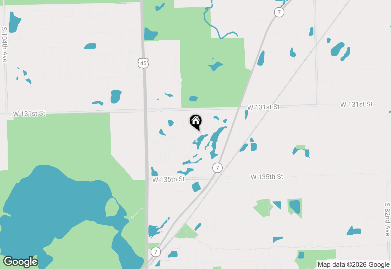 Map of 13233 Bundoran Court, Orland Park, IL 60462