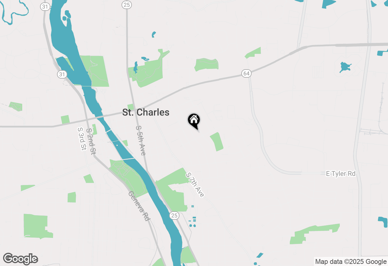 Map of 608 S 11th Avenue, St. Charles, IL 60174