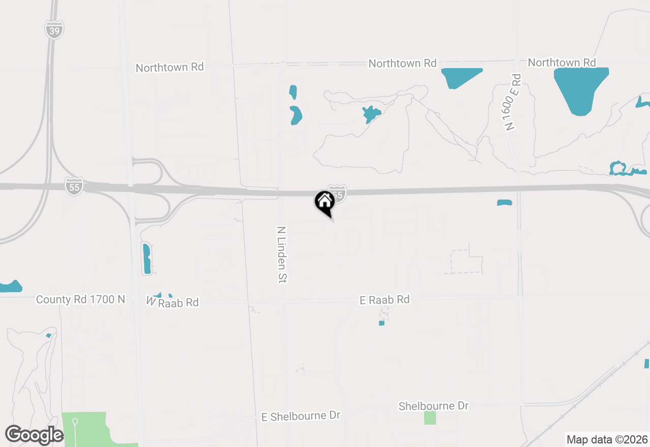 Map of 407 Bobwhite Way, Normal, IL 61761