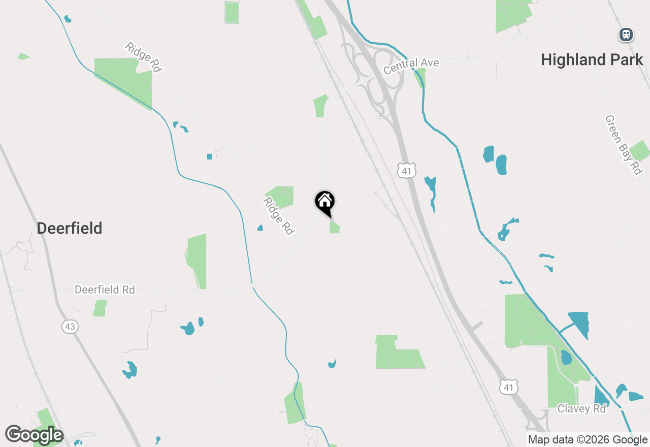 Map of 1812 Winthrop Road, Highland Park, IL 60035