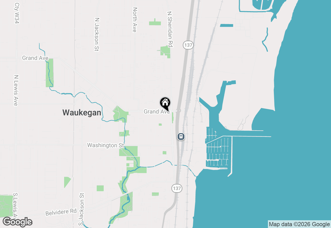Map of 239 N Genesee Street, Waukegan, IL 60085