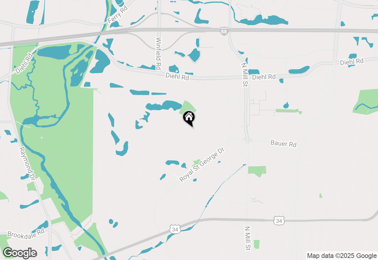 Map of 768 Century Farm Lane, Naperville, IL 60563