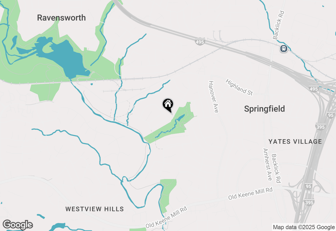 Map of 5918 Atteentee Road, Springfield, VA 22150
